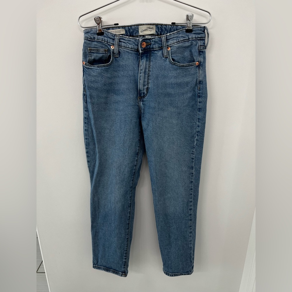 High-Rise Slim Straight Jeans - Universal Thread™ Medium Blue 8